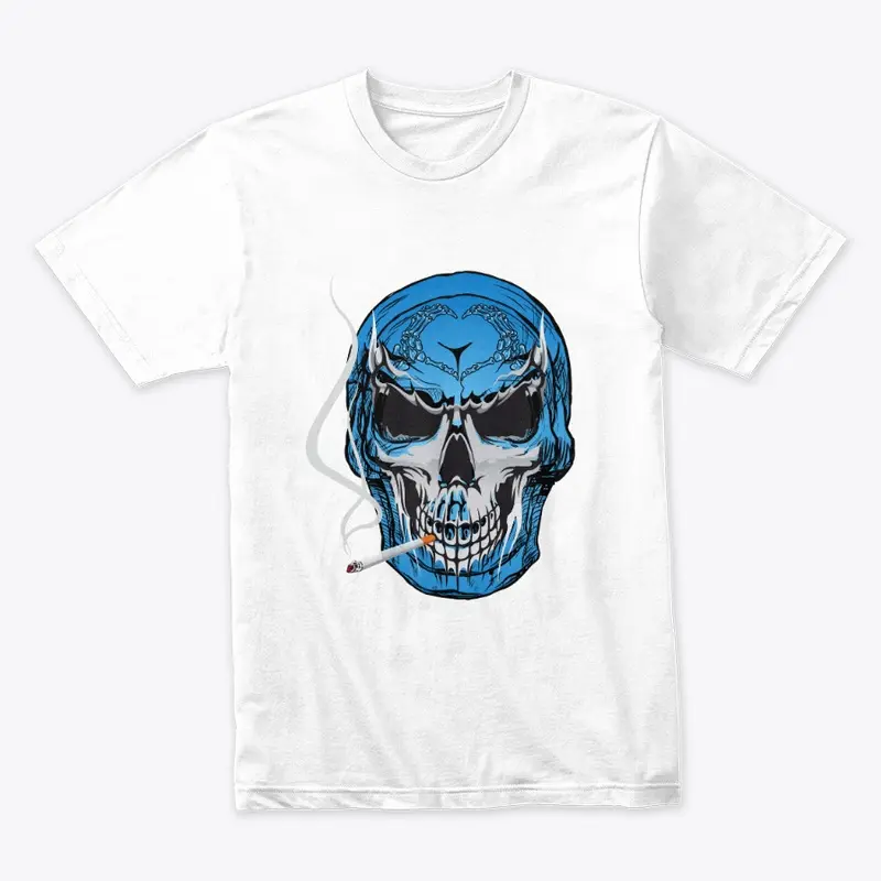 Blue Skull Unique Design