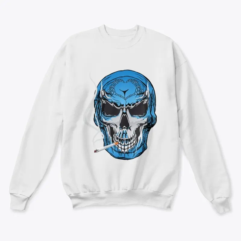 Blue Skull Unique Design