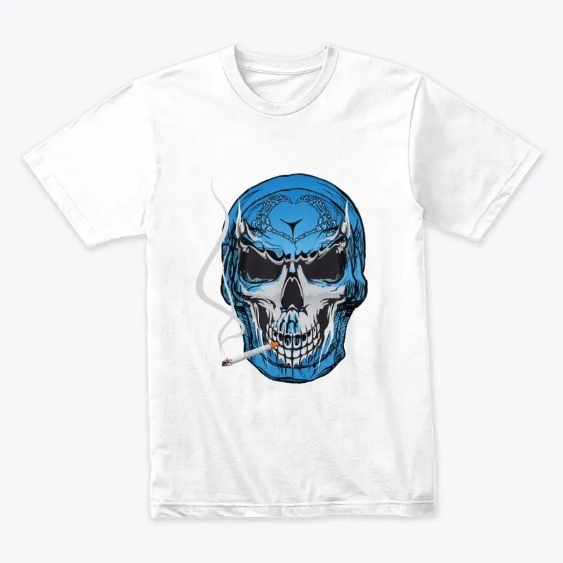 Blue Skull Unique Design